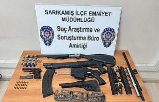 Sarıkamış’ta çok sayıda silah ve mühimmat...