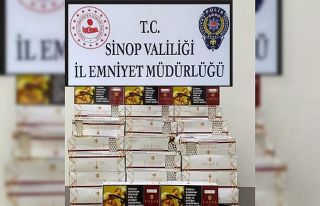 Sinop’ta 10 bin makaron ele geçirildi: 1 gözaltı