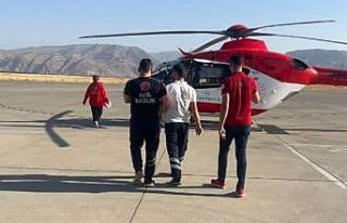 Şırnak’ta ambulans helikopter minik Aras için...