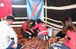 Söğüt şenliklerin 47 hastaya sahra çadırlarında...