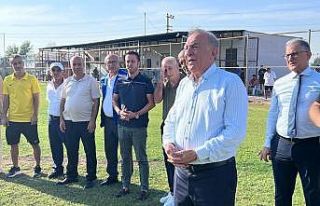 Söğütlü Futbol Tesislerinde ilk maç oynandı