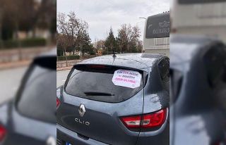 Sürücünün astığı “Çok çok acemi ve paniğim...