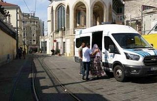 Taksim’de dilenci operasyonu