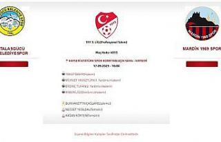 Talasgücü Belediyespor-Mardin 1969 Spor maçını...