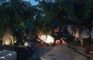 Tandırda çıkan yangın korkuttu