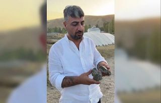 Tarlada buldukları taşın göktaşı olduğunu düşünüyorlar