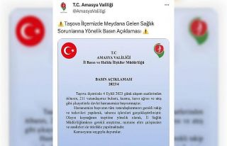 Taşova’da sudan zehirlenen kişi sayısı 211 oldu