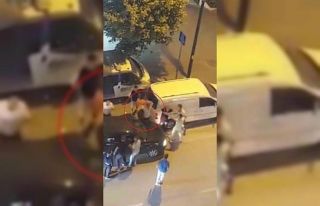 Trafikte tartıştığı kişinin başına duba fırlattı