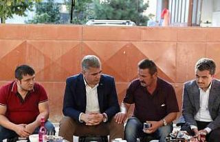 Vali Aslan taziyede bulundu