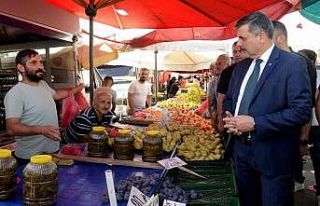 Vali Çiftçi Salı Pazarında