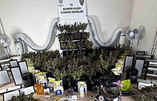 Villa değil, uyuşturucu imalathanesi