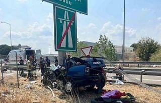 Yoldan çıkan araç kaza yaptı: 1 ölü