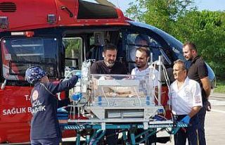 Ambulans helikopter 9 aylık bebek ve 79 yaşındaki...