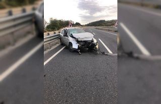 Kontrolden çıkan otomobil kaza yaptı: 2 yaralı