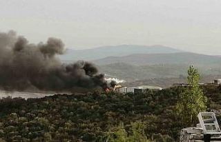 Milas’ta işçilerin kaldığı inşaat konteynerleri...