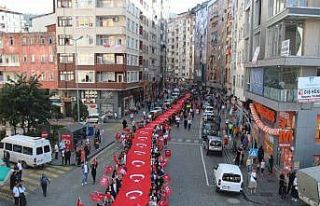 Rize’de Cumhuriyetin 100. Yılında 100 metrelik...