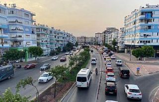 Antalya’da motorlu kara taşıtları sayısı 1...