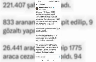 Bingöl’de 221 bin 407 kişi sorgulandı