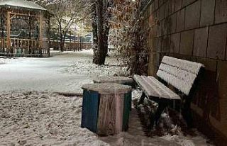 Karlıova’da beklenen kar yağışı başladı