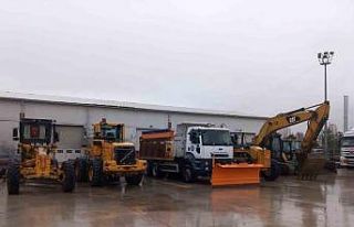 Kütahya Belediyesi kar yağışına karşı teyakkuzda