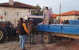 Manisa Büyükşehir Belediyesinin makine desteği...