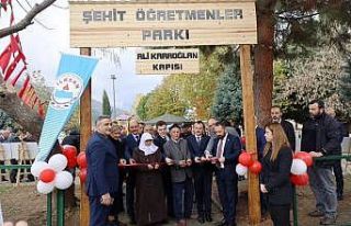 Simav’da Şehit Öğretmenler Parkı açıldı