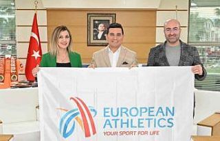 2024 Avrupa Kros Şampiyonası bayrağı Kepez’de