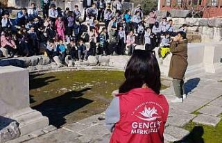 Çocuklara tarihi alanda tiyatro çalışması gerçekleştirildi