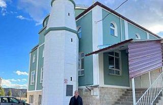 Emet İmam Hatip caminin dış cephesi ve iç mekanı...