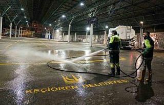 Keçiören Belediyesinden semt pazarlarında temizlik