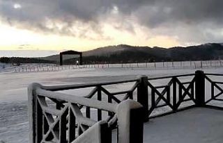 Keltepe Kayak Merkezi yeniden karla kaplandı