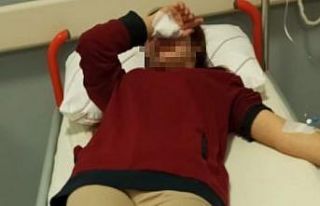 Köpeklerden korkarak kaçmak isteyen öğrenci düşerek...