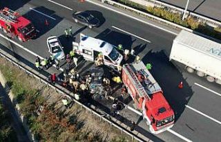 Kuzey Marmara Otoyolu’nda feci kaza: 6 yaralı