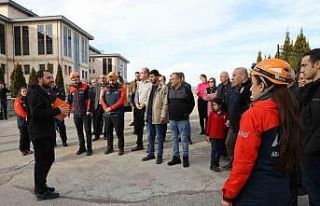 Sivas’ta deprem anı ve acil durum tahliye tatbikatı...