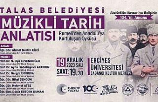 Talas’ta Atatürk’ün Kayseri’ye gelişi için...