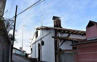 Tarihi konağın yenileme çalışmaları devam ediyor