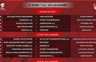 Ziraat Türkiye Kupası’nda 5. tur programı belli...