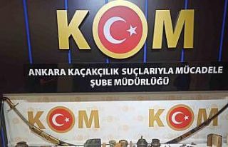 Ankara’da 3 bin 759 adet tarihi obje ve 63 sikke...