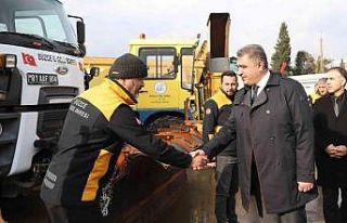 Düzce İl Özel İdaresi araçları kışa hazır