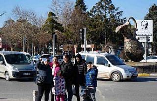 Erzincan kış ortasında yaz havası yaşıyor