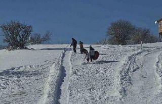 Kar, güneş, manzara ve eğlence Abant’ta