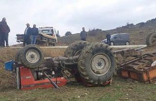 Sungurlu’da traktör devrildi: 1 yaralı