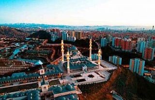 Ankara camileri havadan görüntülendi