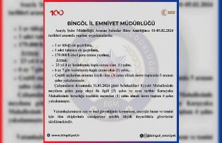 Bingöl’de aranan 5 şahıs yakalandı