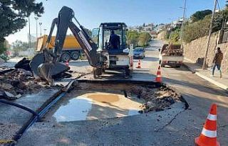 Bodrum’da ana isale hattı patladı, lojmanı bu...