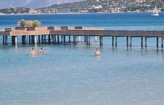 Çeşme’de Şubat ayında deniz keyfi