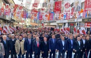 Cumhur İttifakı Hekimhan seçim bürosu açılışında...