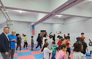 Düzağaç Kültür Merkezi’nde tekvando dersleri...