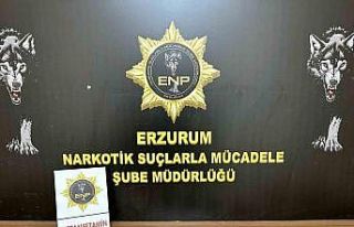 Erzurum’da 825,93 gram metamfetamin ele geçirildi