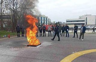 Hastanede sirenler eğitim ve tatbikat için çaldı